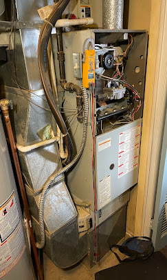 Combustion analyzer on old furnace