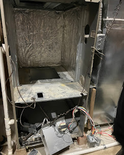 Dirty heat exchanger pre replacement