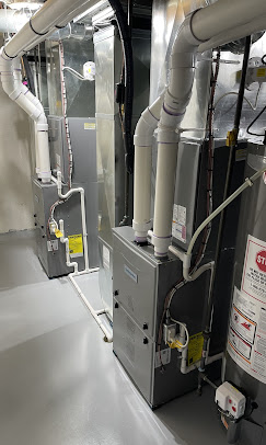 Dual furnace install basement