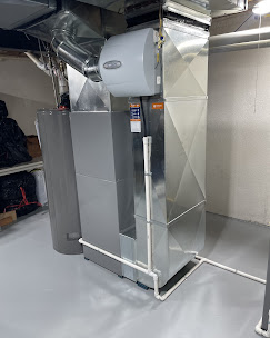 Furnace humidifier new ductwork