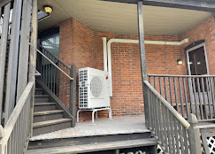Mini split under porch