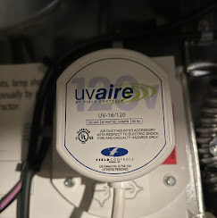 Uv aire bulb closeup